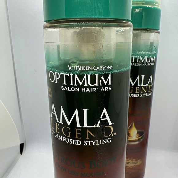 2 Pack SoftSheen Amla Oil Infused Styling Blow Dry Mousse 8.3 oz Light Hold - Picture 3 of 5